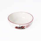 Салатник Доляна «С Новым годом», 580 мл, d=15 см, цвет белый - Фото 2