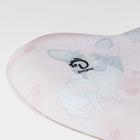 Блюдо стеклянное сервировочное Доляна «Сердце. Пёсики», 25×21×2,3 см - Фото 3