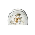 Салфетница Доляна «Рождественский снеговик», 9,5×4,5×7 см - Фото 2