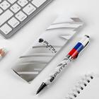 Ручка с поворотным механизмом Putin team, металл, синяя паста - фото 120918660