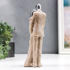 Фигура полистоун «Пара влюблённых», песочный с серебром, 23×9×7 см 5495009