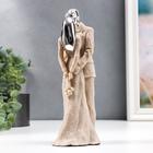 Фигура полистоун «Пара влюблённых», песочный с серебром, 23×9×7 см 5495009
