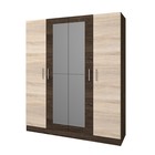 Шкаф прямой четырёхстворчатый «Леси», 1600×466×1900 мм, цвет кантер/сонома - Фото 1