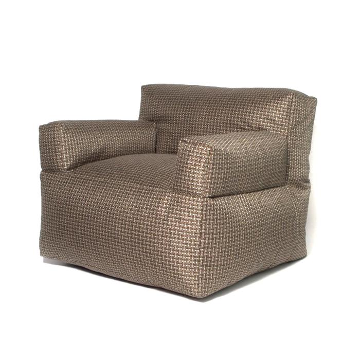 Кресло бескаркасное «Уют», размер 80x90 см, цвет коричневый , рогожка
