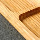 Менажница Доброе дерево, 3 ячейки, 30×10 см, массив ясеня - Фото 3