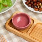 Менажница Доброе дерево, 3 ячейки, 30×10 см, массив ясеня - Фото 4