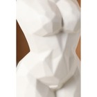 Ваза керамическая "Тело женщины", настольная, геометрия, белая матовая, 19 см - фото 37548904