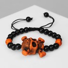 Браслет «Череп с костями» этника, цвет чёрно-коричневый, d=6 см - Фото 4