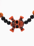 Браслет из бусин «Череп с костями», d=6 см, чёрный, коричневый  (артикул 6949596)  большой выбор товаров оптом и в розницу по низким ценам с доставкой