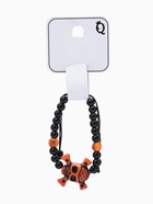 Браслет из бусин «Череп с костями», d=6 см, чёрный, коричневый - Фото 4