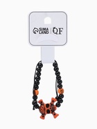 Браслет из бусин «Череп с костями», d=6 см, чёрный, коричневый  (артикул 6949596)  большой выбор товаров оптом и в розницу по низким ценам с доставкой