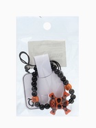 Браслет из бусин «Череп с костями», d=6 см, чёрный, коричневый  (артикул 6949596)  большой выбор товаров оптом и в розницу по низким ценам с доставкой