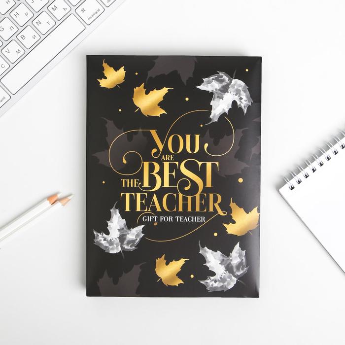 Ежедневник в подарочной коробке «You the BEST TEACHER», твёрдая обложка, формат А5, 80 листов - Фото 1