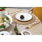 Салфетка сервировочная на стол Доляна «Фина», d=30 см, бежевая - Фото 3