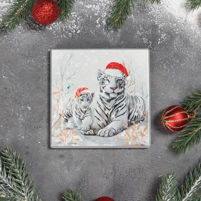 Подставка под горячее Доляна «Бенгальский тигр», 10,8×10,8 см