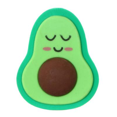 Ластик фигурный «Авокадо с закрытыми глазками» (штрихкод на штуке)