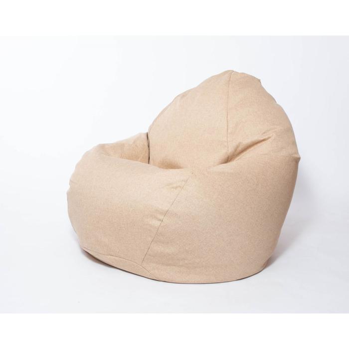 Кресло-мешок «Стади», размер 130x80 см, цвет песочный, рогожка
