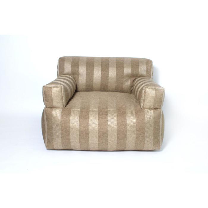 Кресло бескаркасное «Уют», размер 80x90 см, цвет коричневый , рогожка