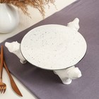 Подставка для торта "Мишки", 4 предмета, прованс, белая - Фото 2