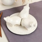 Подставка для торта "Мишки", 4 предмета, прованс, белая - Фото 4