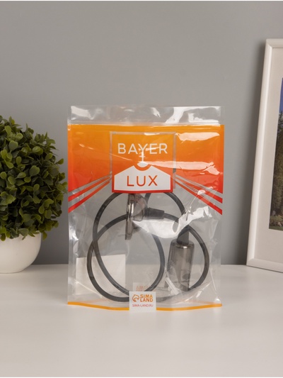 Светильник BayerLux 1929/1BK E14 40 Вт черный 5×5×105 см
