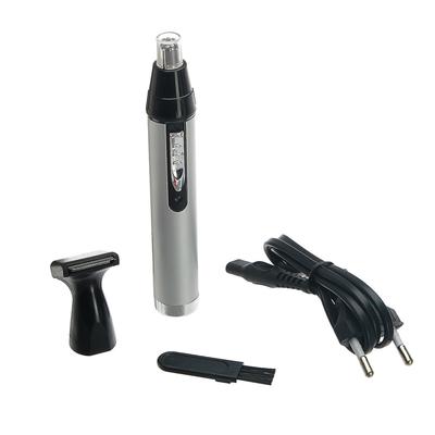 УЦЕНКА Триммер для волос Luazon LTRI-09, для носа и ушей, 2 насадки, АКБ, серый