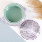 Горшочек для запекания Борисовская керамика «Лаванда», 500 мл, 13×9.5 см, сиреневый - Фото 3