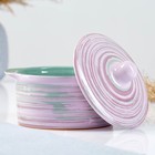 Кастрюля Борисовская керамика «Лаванда», 500 мл, 11×11 см, сиреневая - Фото 2