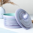 Кастрюля Борисовская керамика «Лаванда», 1 л, 15×13 см, сиреневая - Фото 2