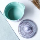 Кастрюля Борисовская керамика «Лаванда», 1 л, 15×13 см, сиреневая - Фото 3