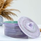 Кастрюля Борисовская керамика, 2 л, 20×15 см, сиреневая - Фото 2