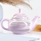 Заварочный чайник Борисовская керамика «Лаванда», 400 мл, 12×10.5 см, розовый - Фото 2