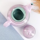 Заварочный чайник Борисовская керамика «Лаванда», 400 мл, 12×10.5 см, розовый - Фото 3