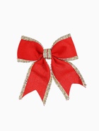 Ёлочные игрушки 2 шт. «Зимнее волшебство. Бант классический» пластик, 14×14 см, красный 6949440