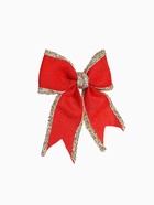 Ёлочные игрушки 2 шт. «Зимнее волшебство. Бант классический» пластик, 14×14 см, красный 6949440