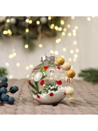 Ёлочный шар «Пора чудес», d=8 см, снег, ёлочка, прозрачный - Фото 4