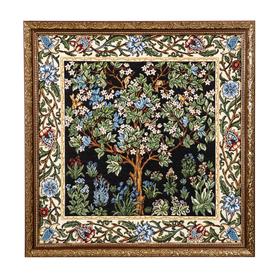 Гобеленовая картина "Древо жизни Морис" 50х50 см
