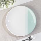 Тарелка «Полоски», d=21 см, цвет мятный - Фото 1