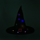 Карнавальная шляпа «Колдунья» с диодами, чёрный - Фото 5