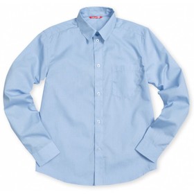 Рубашка для мальчика Pelican, рост 128 см, цвет голубой