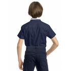 Рубашка с коротким рукавом для мальчика Pelican, рост 122 см, цвет синий - Фото 2
