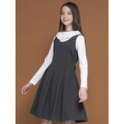Платье для девочек, рост 152 см, цвет тёмно-серый - фото 109858258
