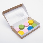 Контейнер на вынос, с окном, крафт, 20×12×4 см, набор 20 шт. - фото 36529535