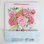 Пакет подарочный ламинированный, упаковка, «8 марта», ML 21 х 25 х 8 см - Фото 4