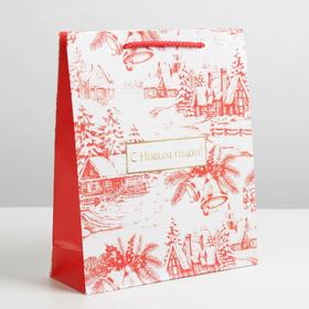 Пакет ламинированный «Новогодняя пора», ML 23 х 27 х 8 см