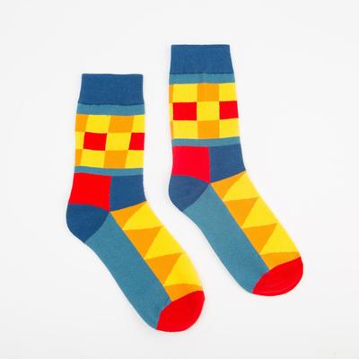 Носки женские MINAKU «Кубики», размер 36-41 (23-27 см)