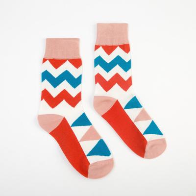 Носки женские MINAKU «Зигзаги», размер 36-39 (23-25 см)