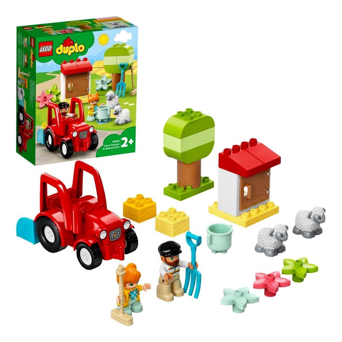 Конструктор Lego DUPLO «Фермерский трактор и животные», 27 элементов - Фото 1