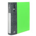 Папка на 4 кольцах А4, Calligrata, 40 мм, 700 мкм, внутренний карман, карман на корешок, салатовая - Фото 2