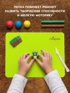 Доска для лепки пластиковая А5 Calligrata «Яркое творчество», неон жёлтый - Фото 2